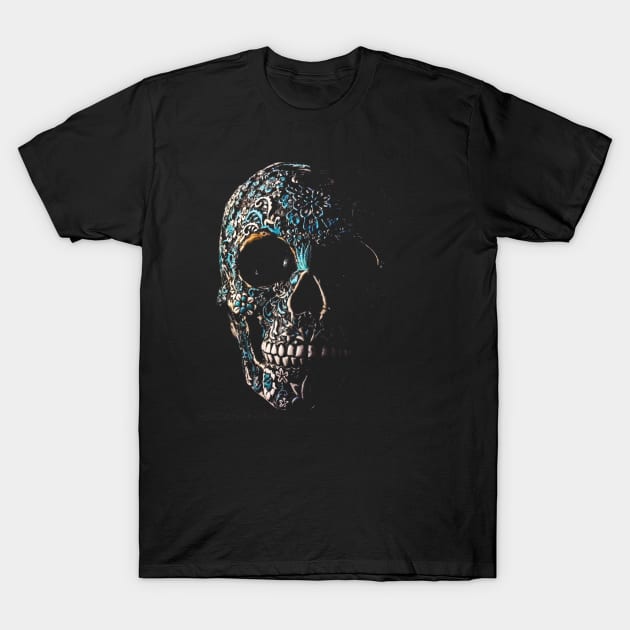 Sugar skull art graphic T-Shirt by GillTee